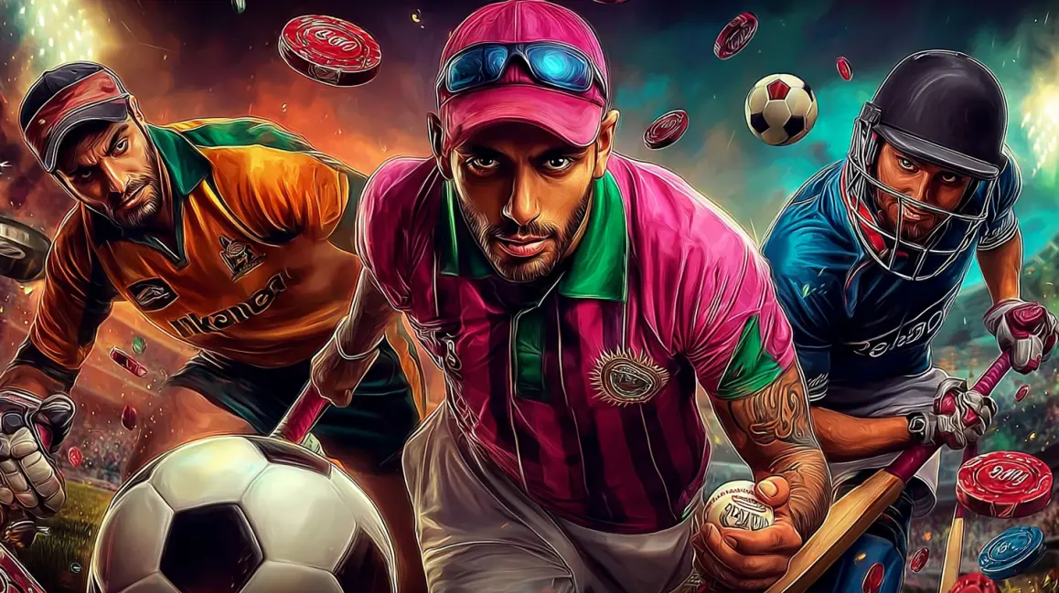 A trendy woman with cat ears and a 'BETTING' t-shirt uses her phone in a stadium, ready to place her bets and win big on her favorite teams with the GDEVO app.