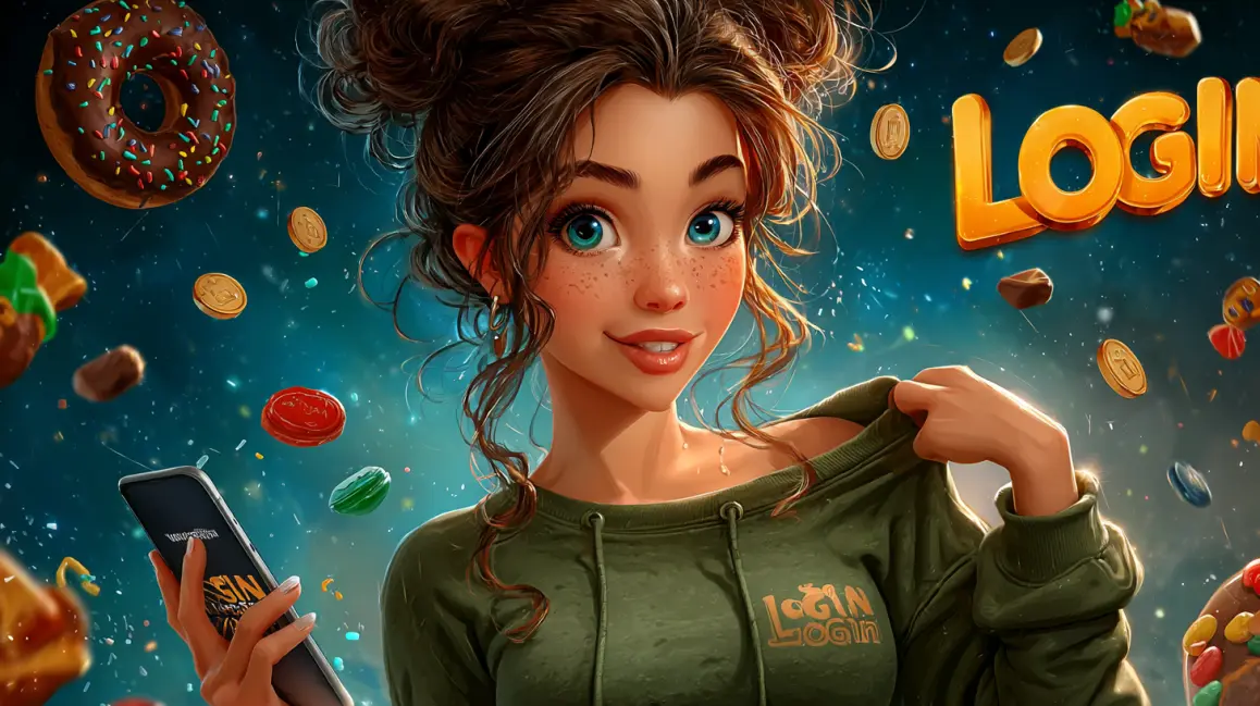 A beautiful woman with red hair is featured on a mobile phone screen for the 'Rolut Casino', inviting you to spin the wheel and win big at GDEVO's live roulette.